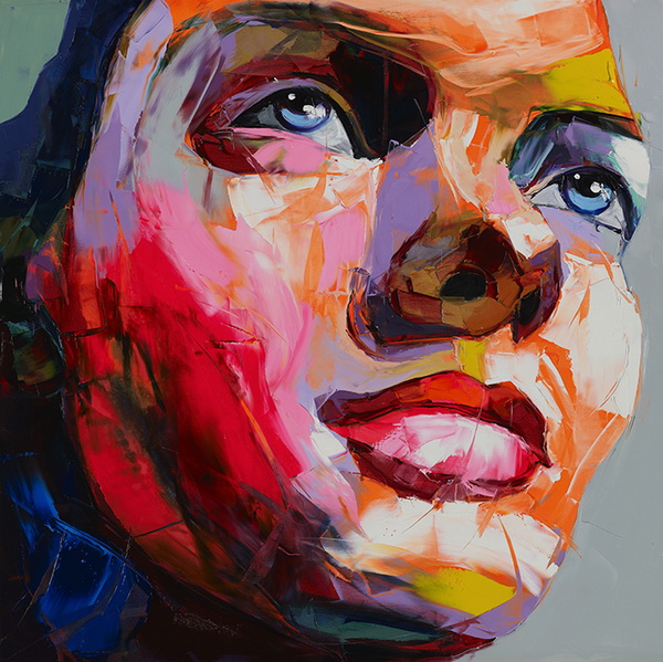 Francoise Nielly Portrait Palette Painting Expression Face032